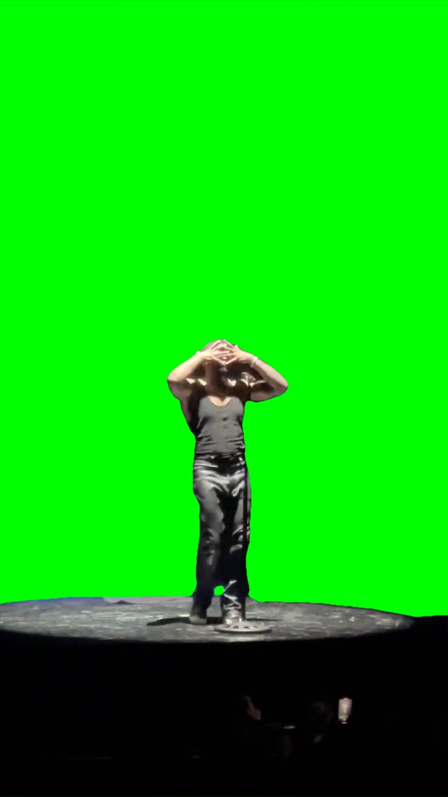 Usher Dancing green screen