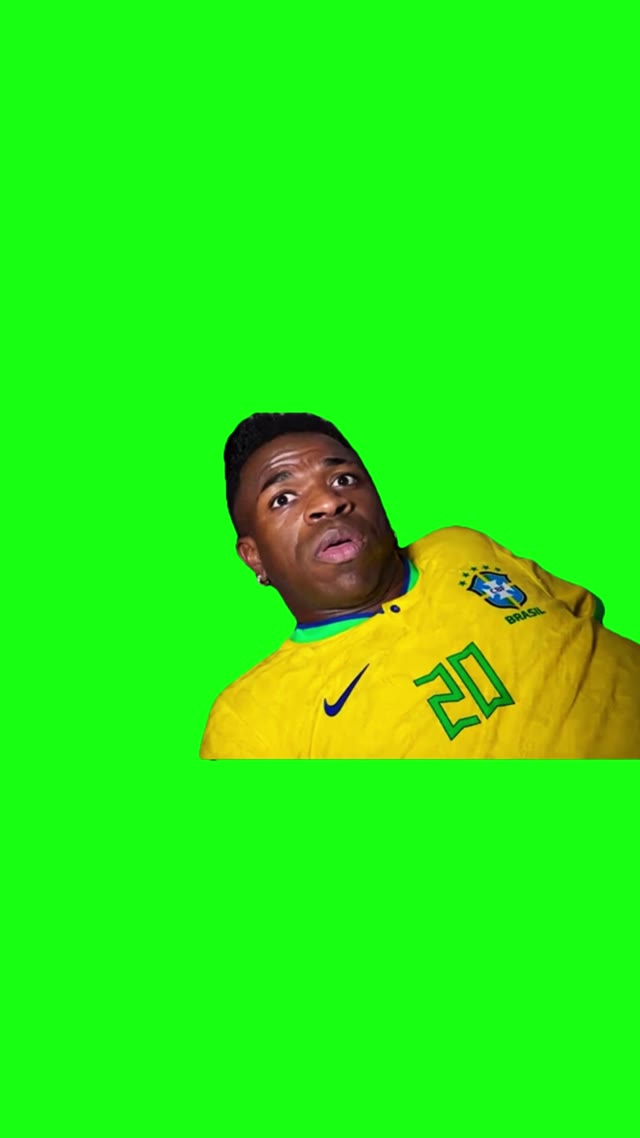 Vini Jr. After Brazil Lost green screen