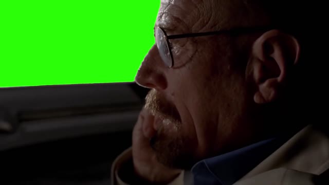 Walter White Driving green screen