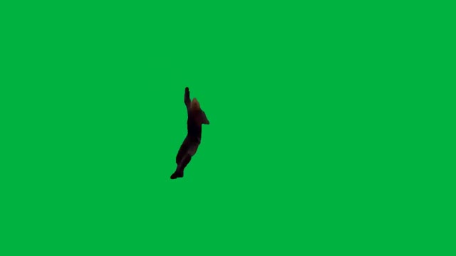 Walter White Falling green screen