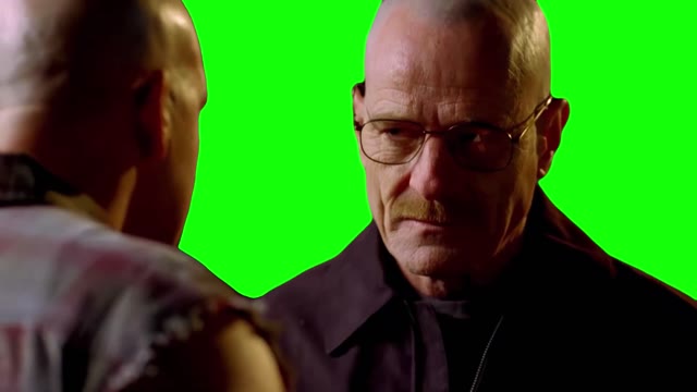 Walter White Stay out of my territory green screen