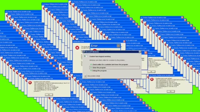Windows Error green screen