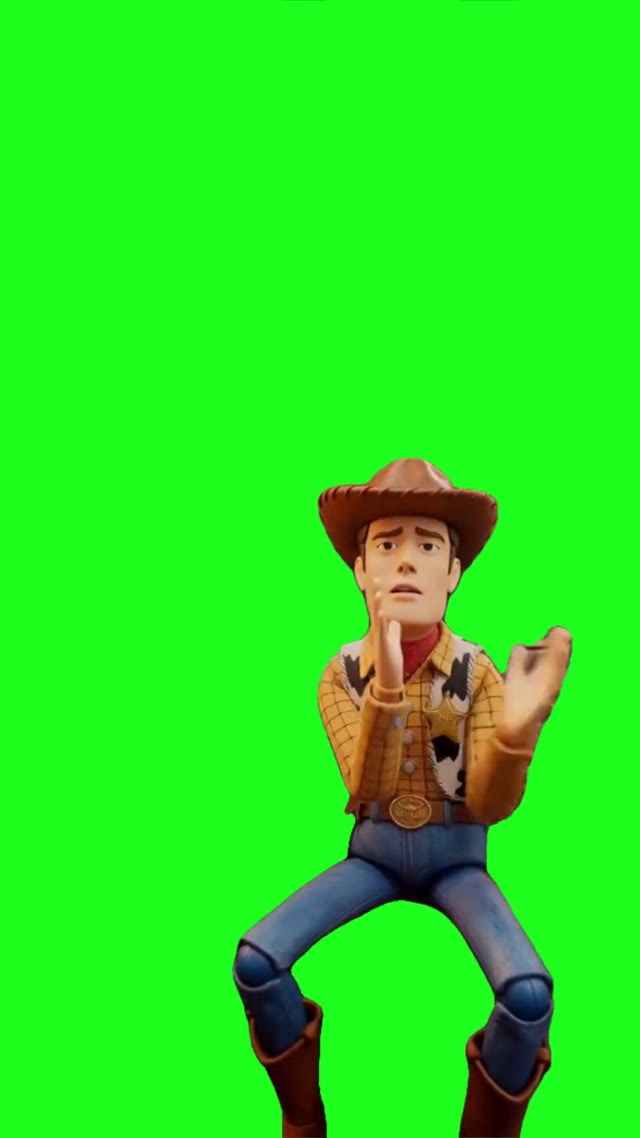 Woody Tiki green screen
