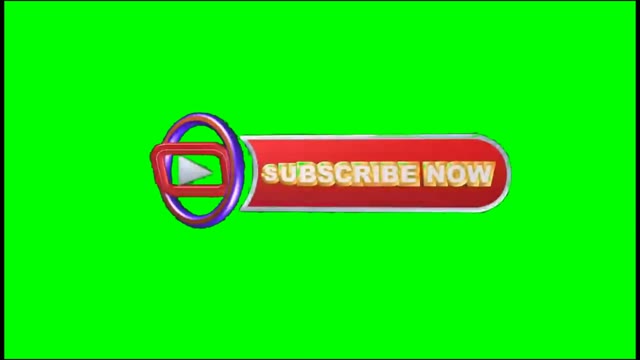 YouTube Subscribe Button Intro green screen