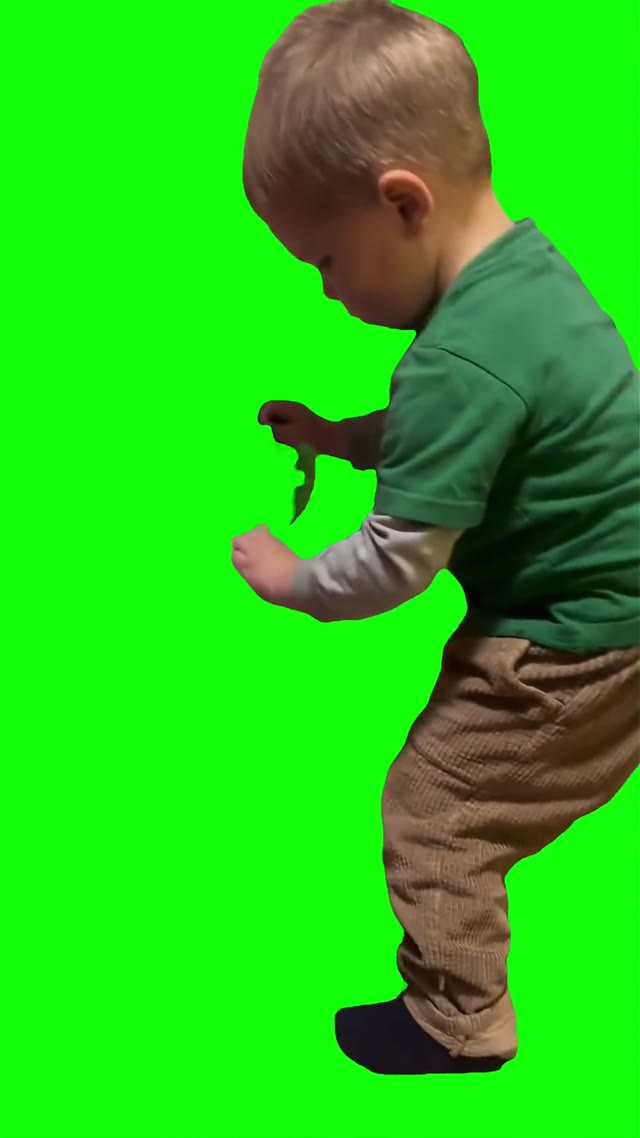 Yup he did a big turd green screen