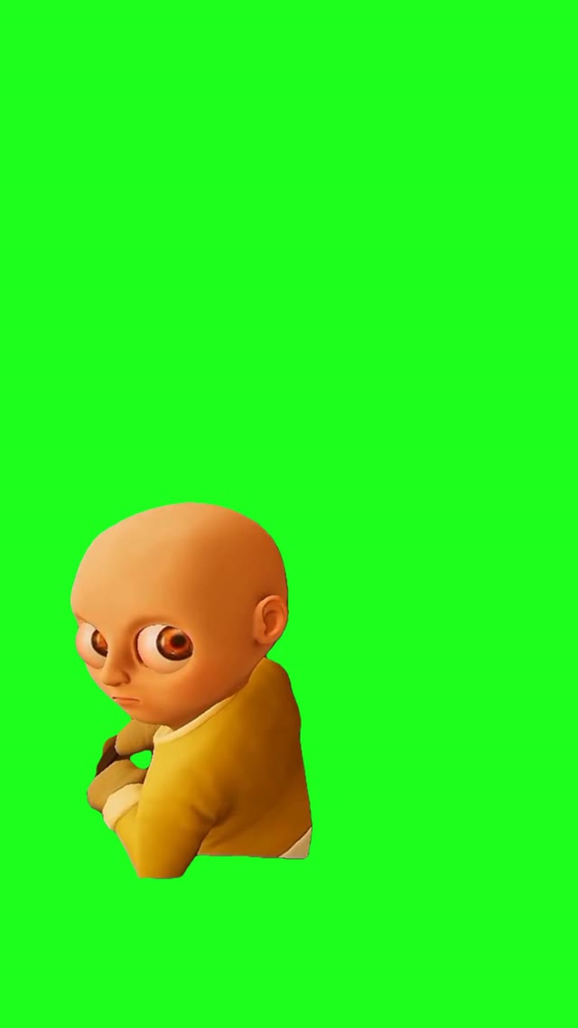 Babyinyellow Sideeye green screen
