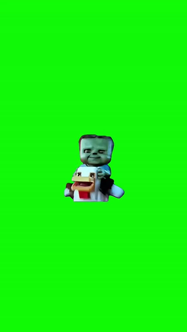 chicken Jockey  green screen