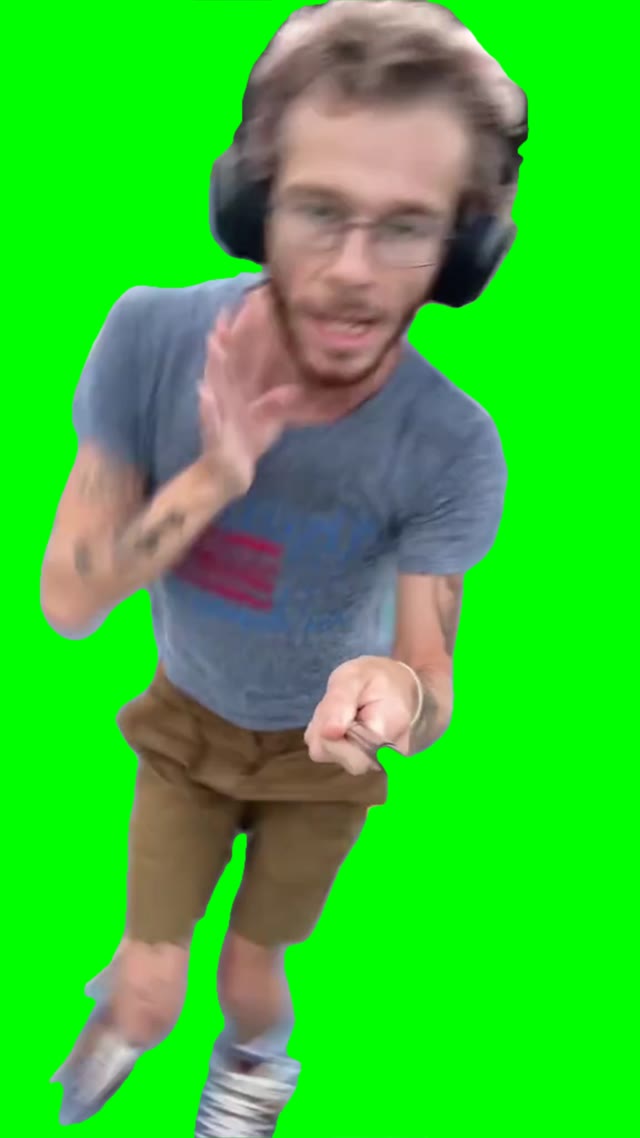 dancing on rollers green screen