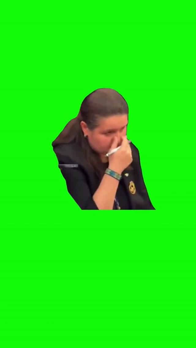 embarrased green screen