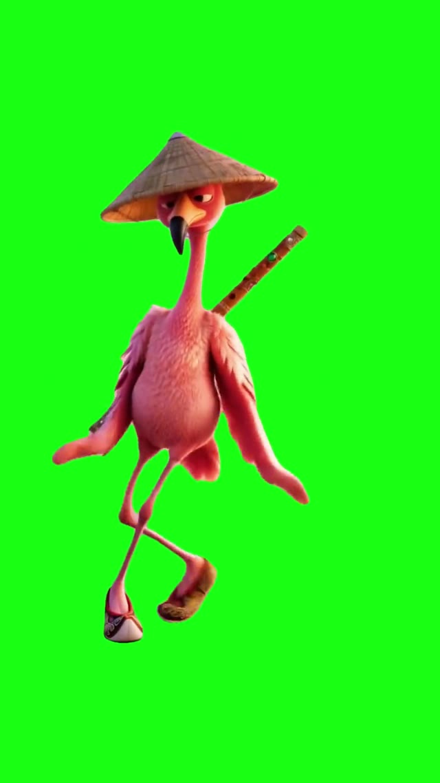 Flamingo Dance green screen