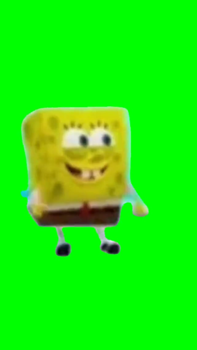 flip flap spongebob green screen