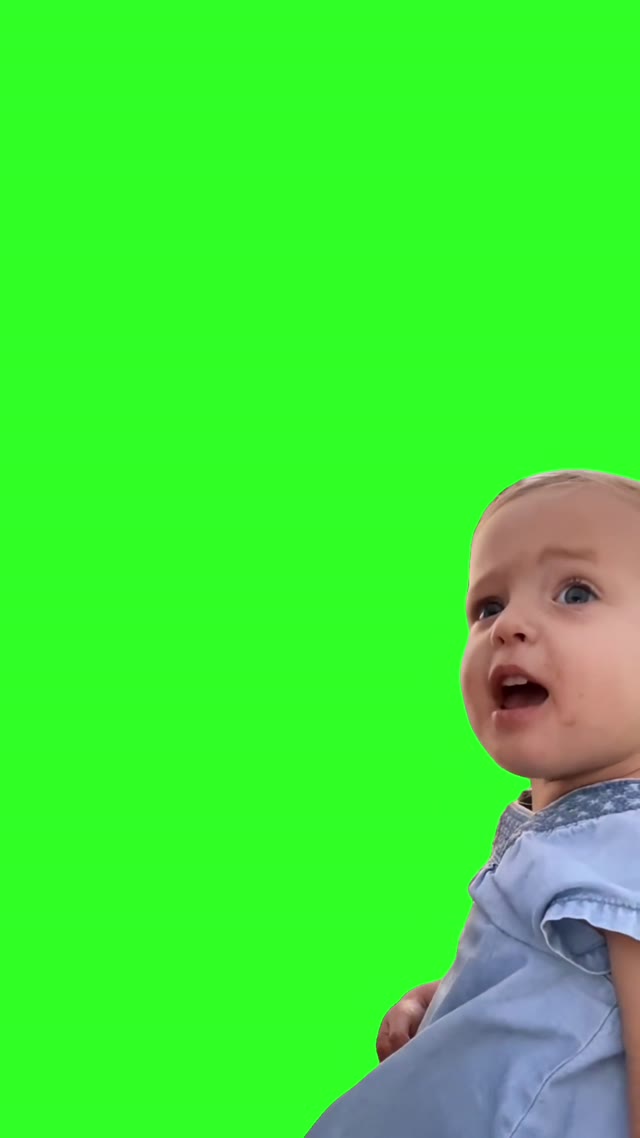 hOy2cs90 I just a baby green screen