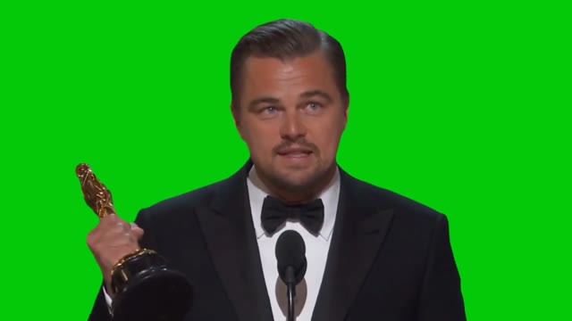 Leonardo Di Caprio green screen
