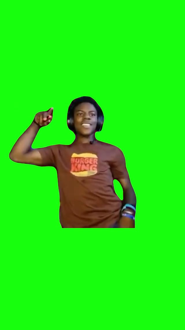 one kiss ishowspeed green screen