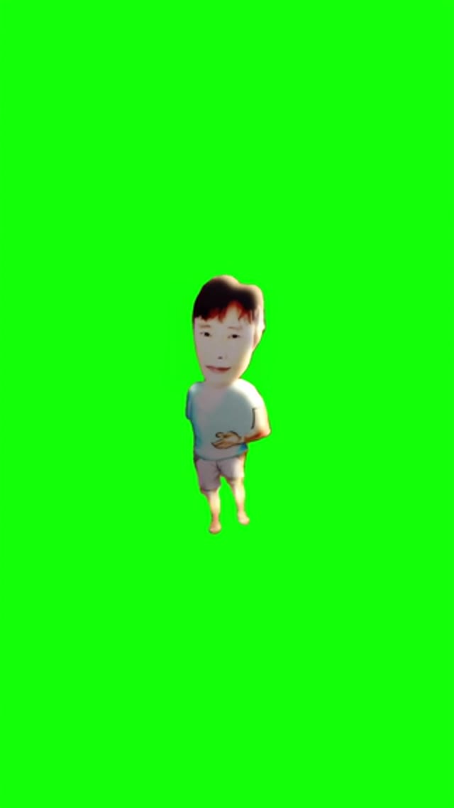 papa squid game 3 green screen