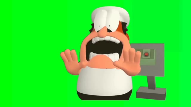 pizza tower humor screaming green screen