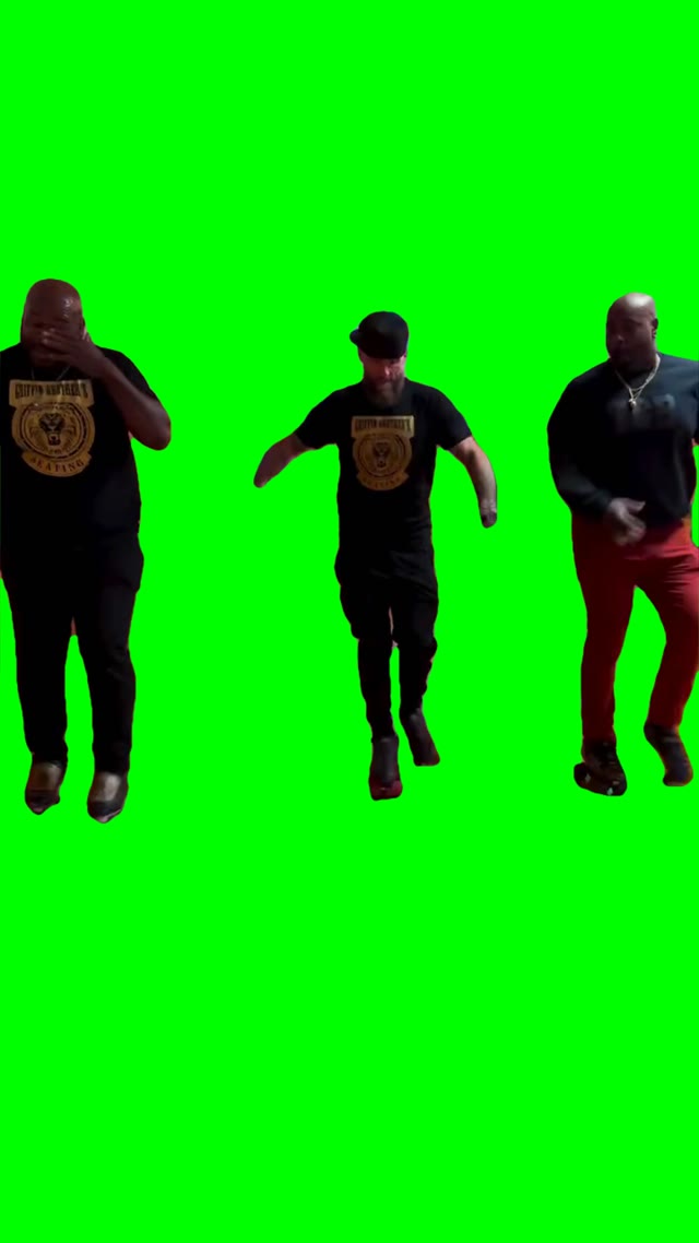 rollers dancing green screen