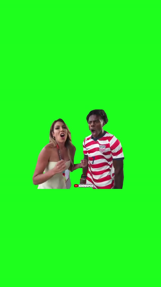 Speed Screaming GOAL green screen
