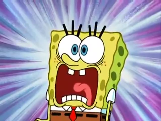 sponge screaming green screen
