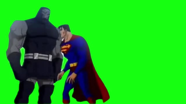 superman getting pulled green screen